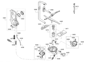 Bosch Dishwasher E15 Error. Diagram 1