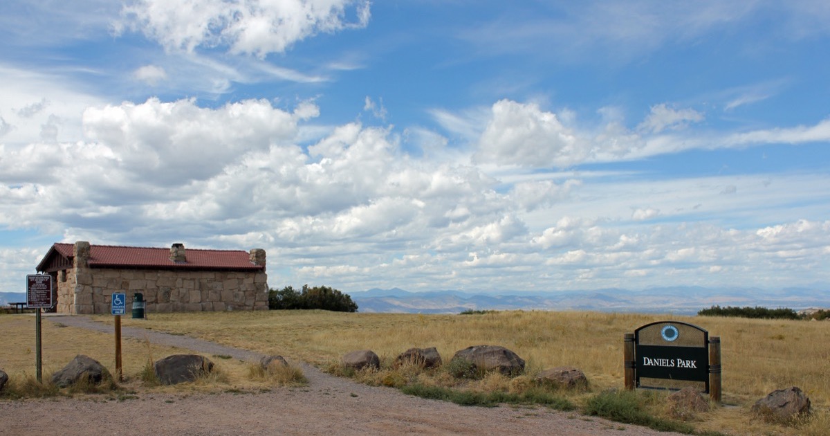 Daniels Park overlook above Castle Pines Colorado with Denver basin view - appliance repair Wilson and Myers