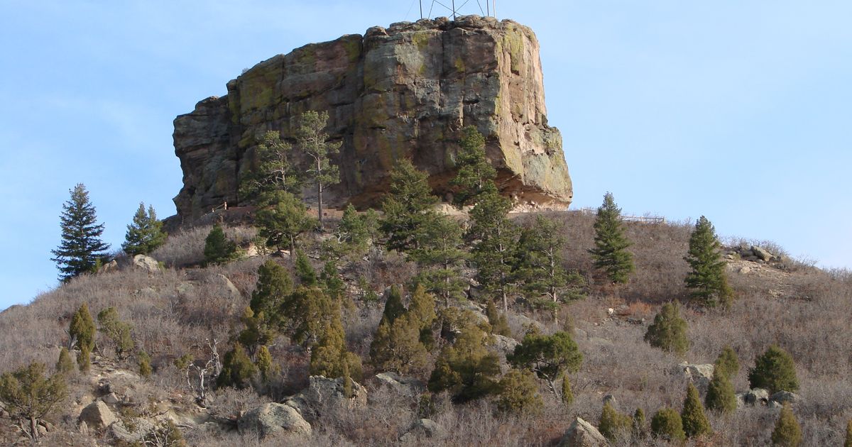 Castle Rock Colorado distinctive rock formation butte landmark - appliance repair Wilson and Myers