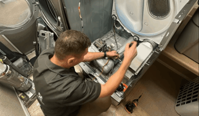 Dryer not heating repair service across Denver Metro Area by Wilson and Myers