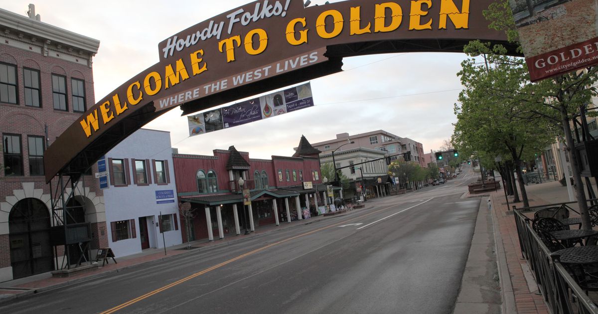 Welcome Arch at the entrance to downtown Golden Colorado - appliance repair Wilson and Myers