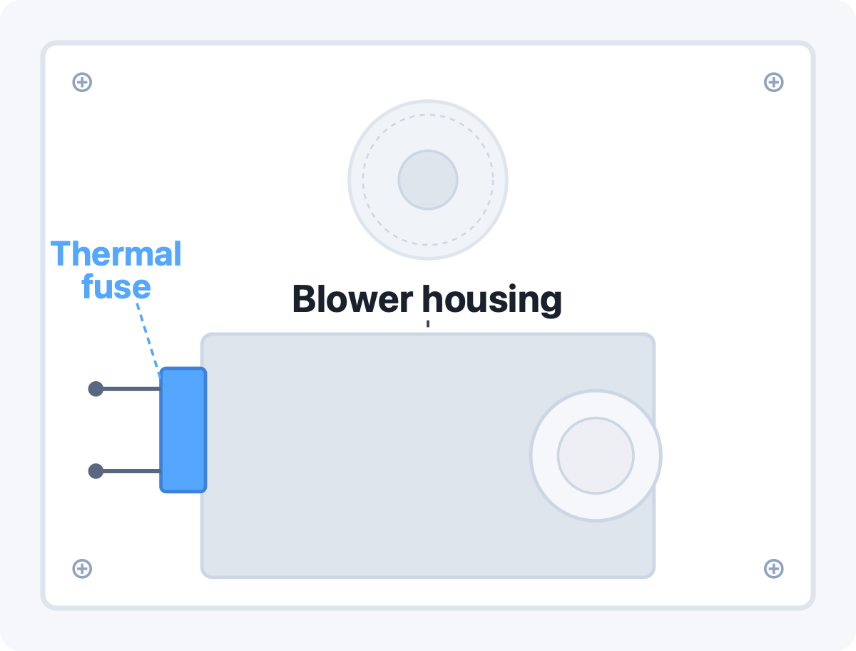 Blower housing location