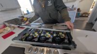 Gas burner assemblies exposed during an igniter repair in Denver Metro