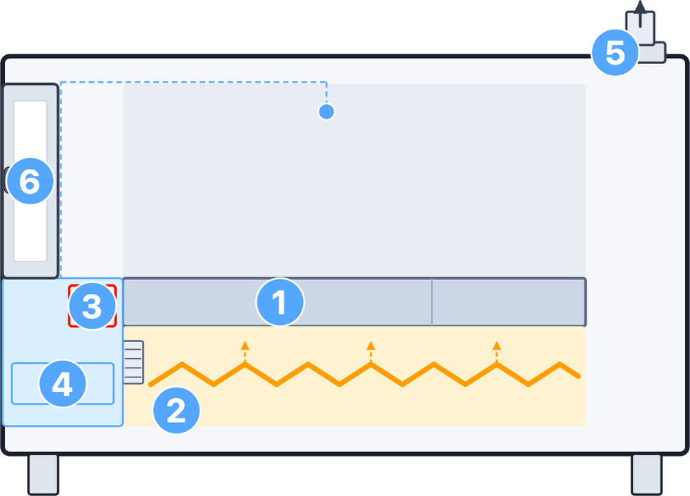 Marsal MB and SD oven diagram